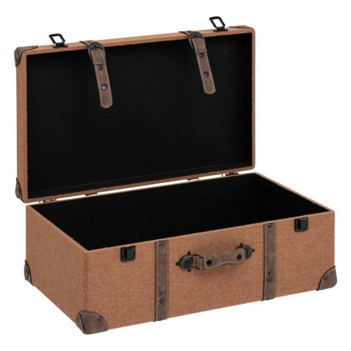 ATMOSPHERA Lot de 3 Valises Déco  Be Vintage  60cm Marron