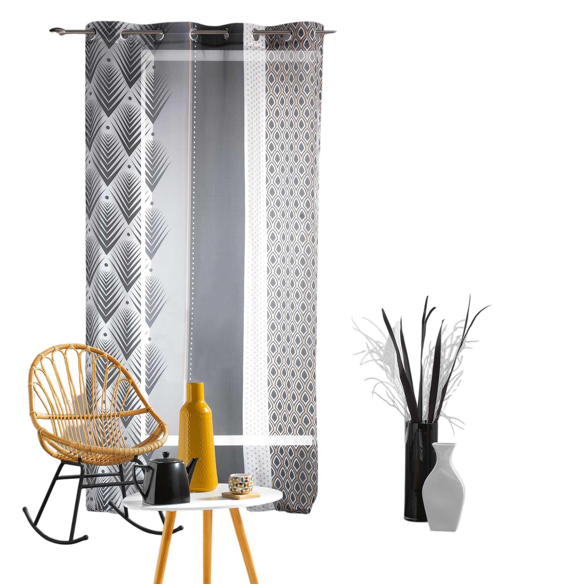 Eden Voilage a oeillets galileos design et moderne