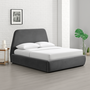 Voir la diapositive 4 : CONCEPT USINE Lit coffre - 180x200 cm - Velours gris NORKA