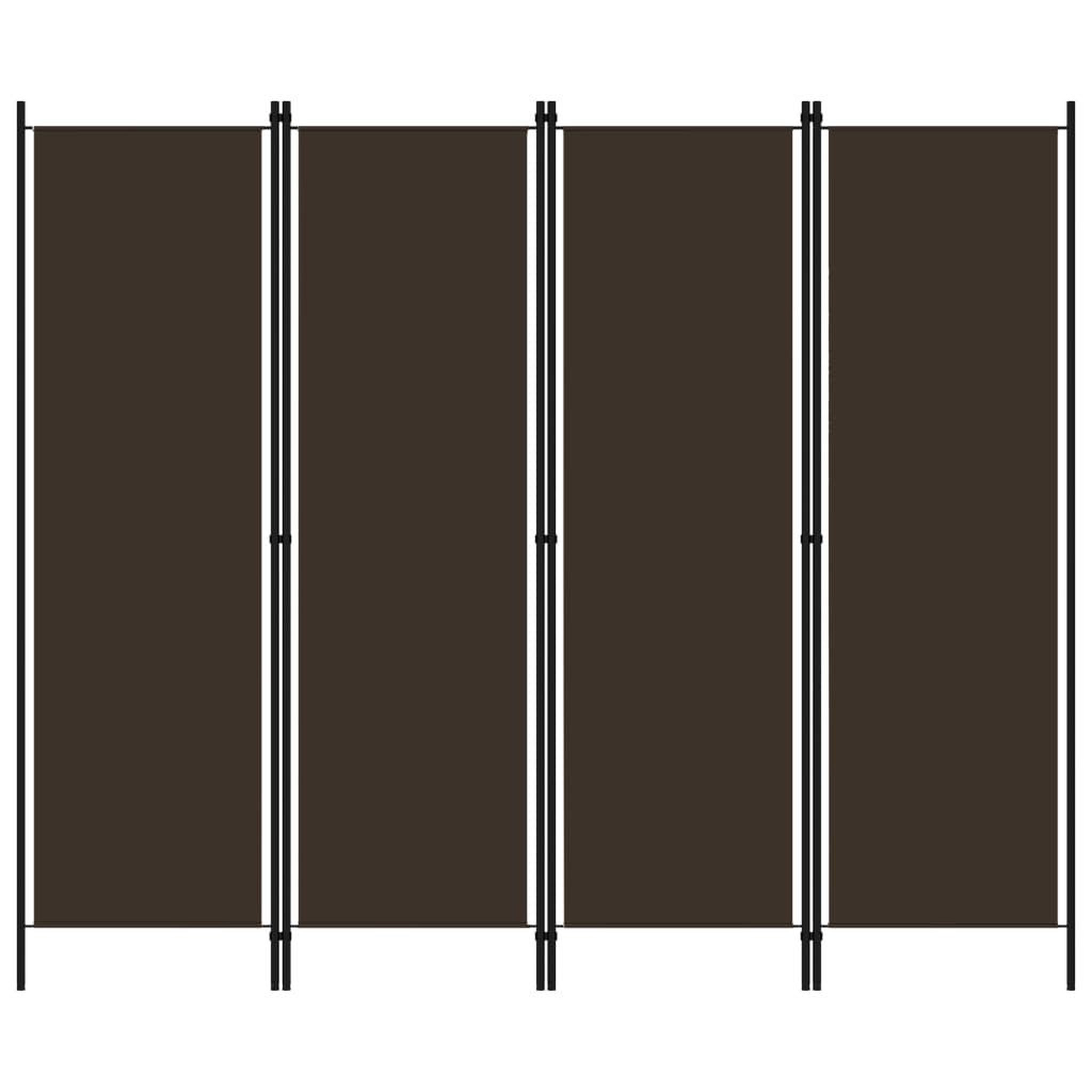 Voir la diapositive 1 : VIDAXL Cloison de separation 4 panneaux Marron 200x180 cm