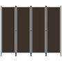 Voir la diapositive 1 : VIDAXL Cloison de separation 4 panneaux Marron 200x180 cm