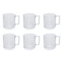 Voir la diapositive 1 : SECRET DE GOURMET Lot de 6 Mugs en Verre  Julie  32cl Transparent