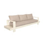 Voir la diapositive 5 : SWEEEK Salon de jardin aluminium 5 places beige et marron - Alore