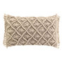 Voir la diapositive 1 : Paris Prix Coussin Déco Macramé  Indy  30x50cm Naturel
