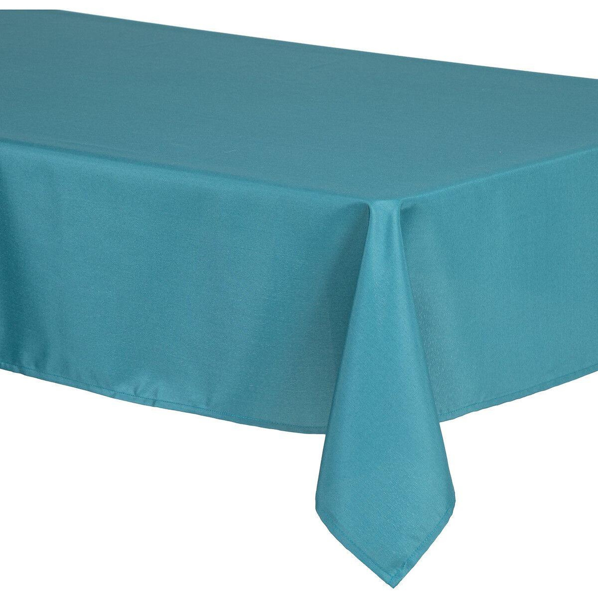 ATMOSPHERA Nappe antitache  unie  140x240cm bleu canard