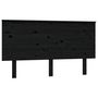 Voir la diapositive 2 : VIDAXL Tete de lit Noir 144x6x82,5 cm Bois massif de pin