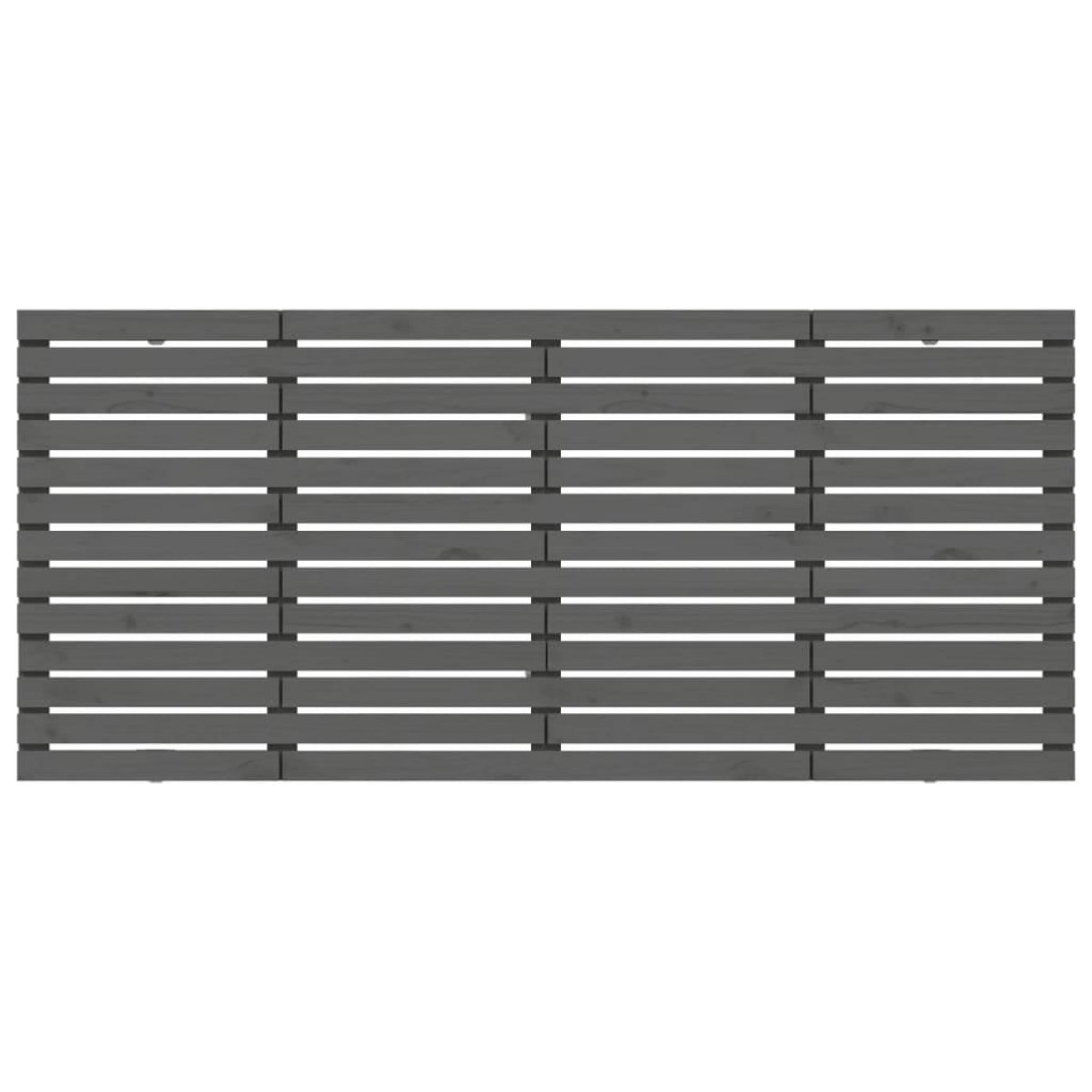 VIDAXL Tete de lit murale Gris 166x3x91,5 cm Bois massif de pin