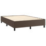Voir la diapositive 4 : VIDAXL Cadre de lit sans matelas marron 140x200 cm similicuir