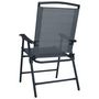 Voir la diapositive 5 : VIDAXL Chaises de jardin pliables lot de 2 Textilene Gris