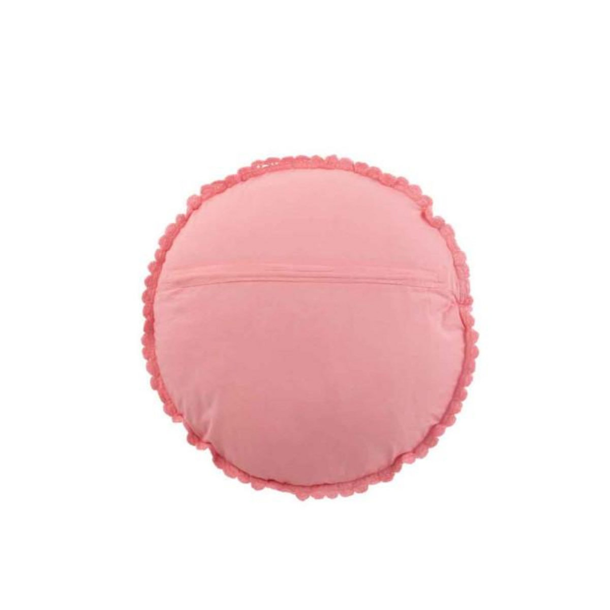 Paris Prix Coussin Rond Déco  Dentelle  40cm Rose