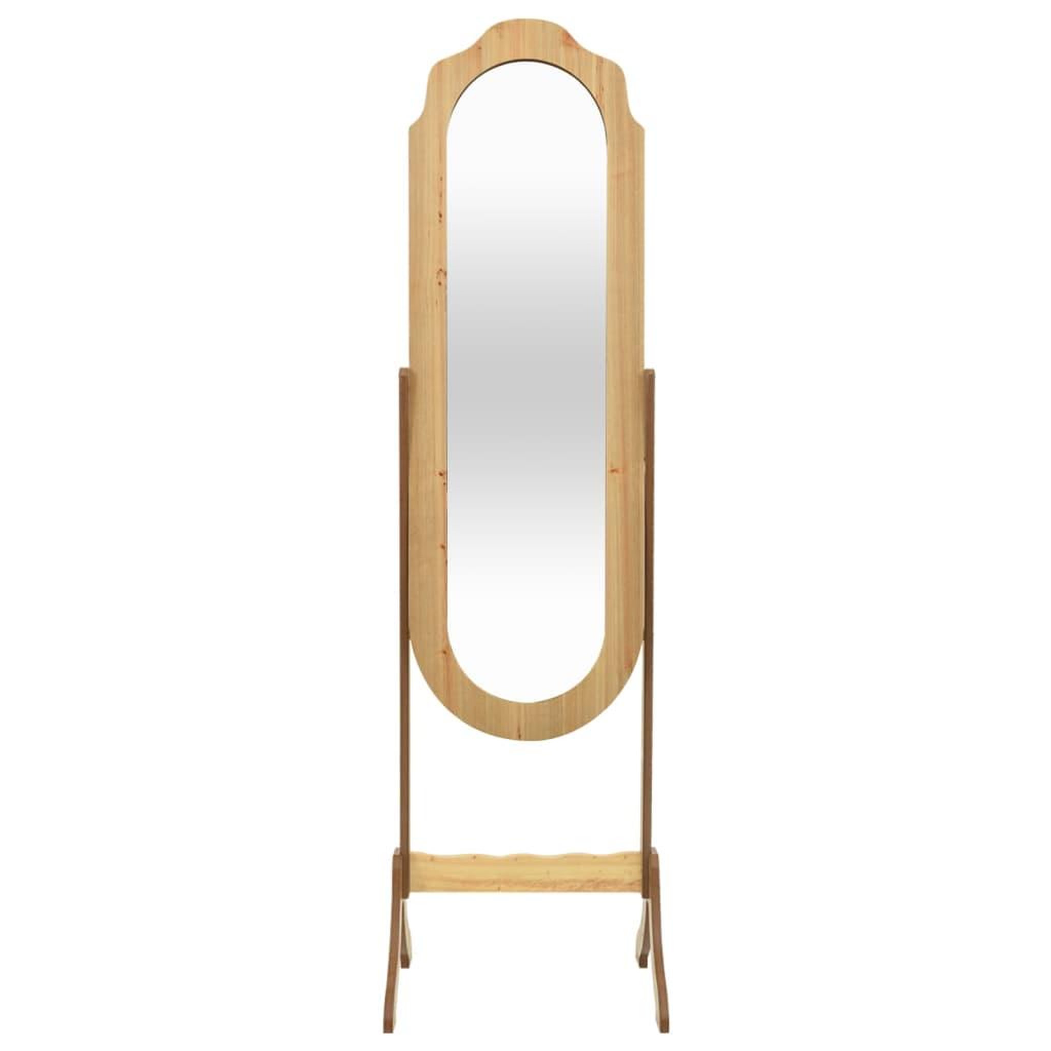 Voir la diapositive 2 : VIDAXL Miroir sur pied 45,5x47,5x160 cm bois d'ingenierie