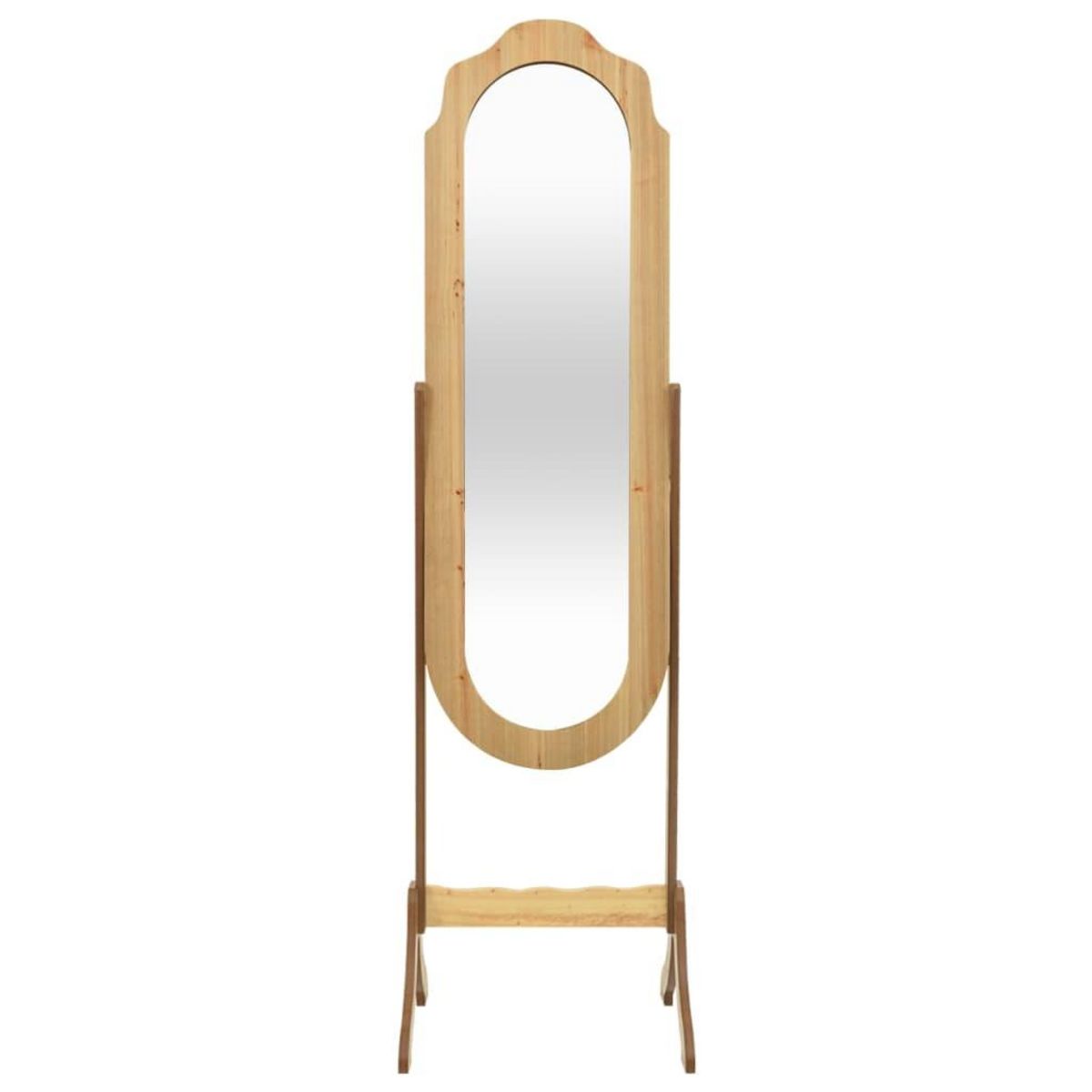 VIDAXL Miroir sur pied 45,5x47,5x160 cm bois d'ingenierie