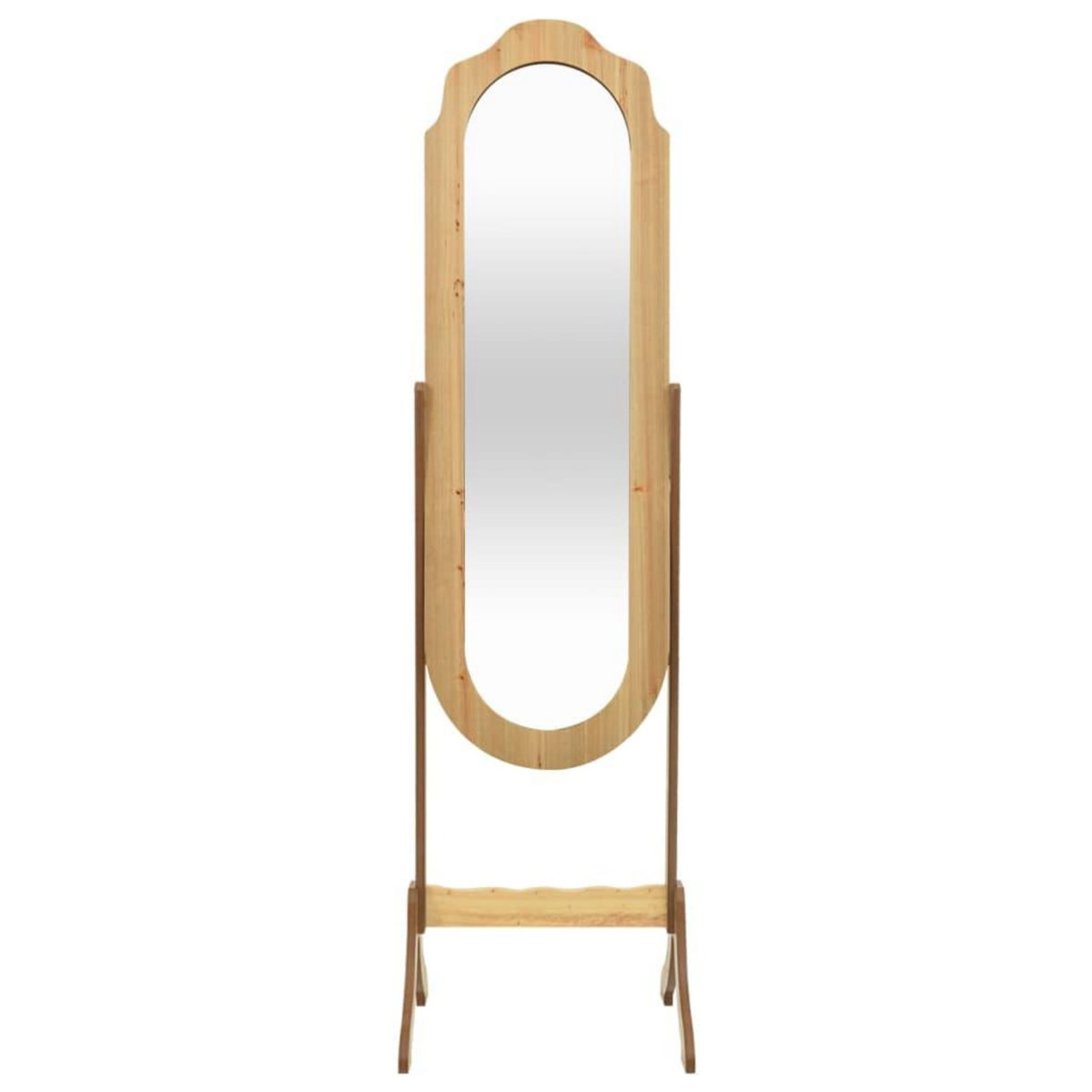 VIDAXL Miroir sur pied 45,5x47,5x160 cm bois d'ingenierie