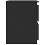 VIDAXL Table de chevet Noir 30 x 30 x 40 cm Agglomere