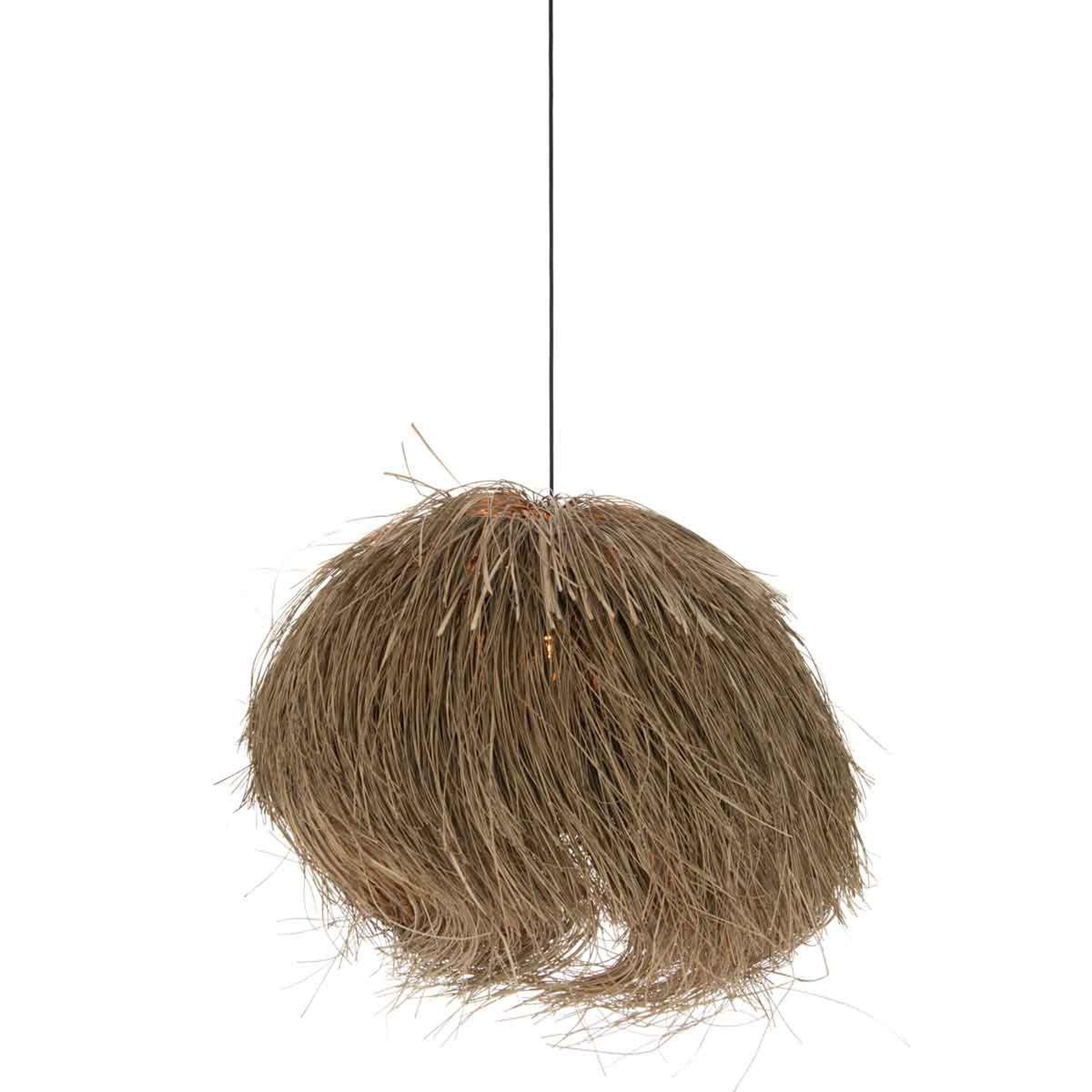 Voir la diapositive 2 : J-LINE Lampe suspension design  harry  70cm naturel