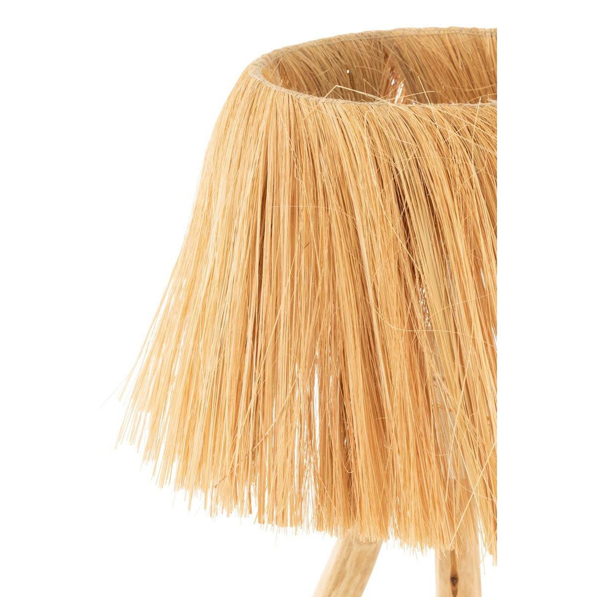 Voir la diapositive 2 : J-LINE Lampe à poser en bois  bahamas  51cm naturel