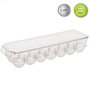 Voir la diapositive 3 : FIVE Bac de Rangement Frigo  14 Oeufs  37cm Transparent