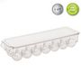 Voir la diapositive 3 : FIVE Bac de Rangement Frigo  14 Oeufs  37cm Transparent