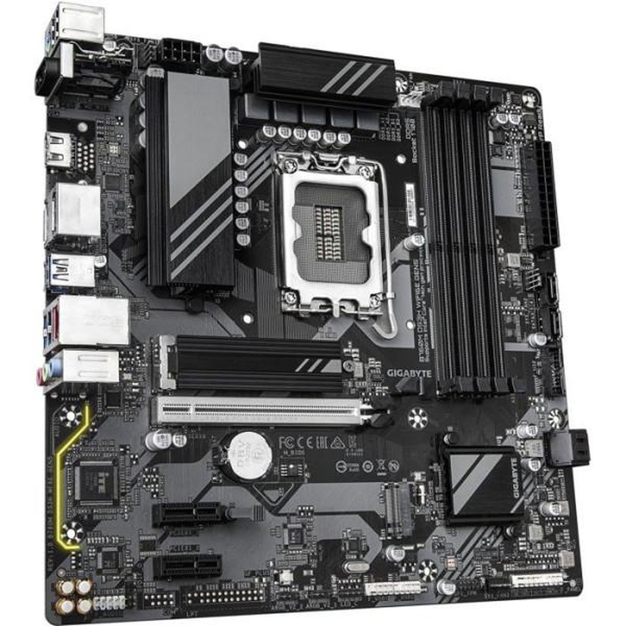Voir la diapositive 3 : Gigabyte Carte mere - GIGABYTE - B760M DS3H WF6E GEN5 - Format Micro-ATX - Chipset Intel B760 - WiFi 6E & PCIe 5.0