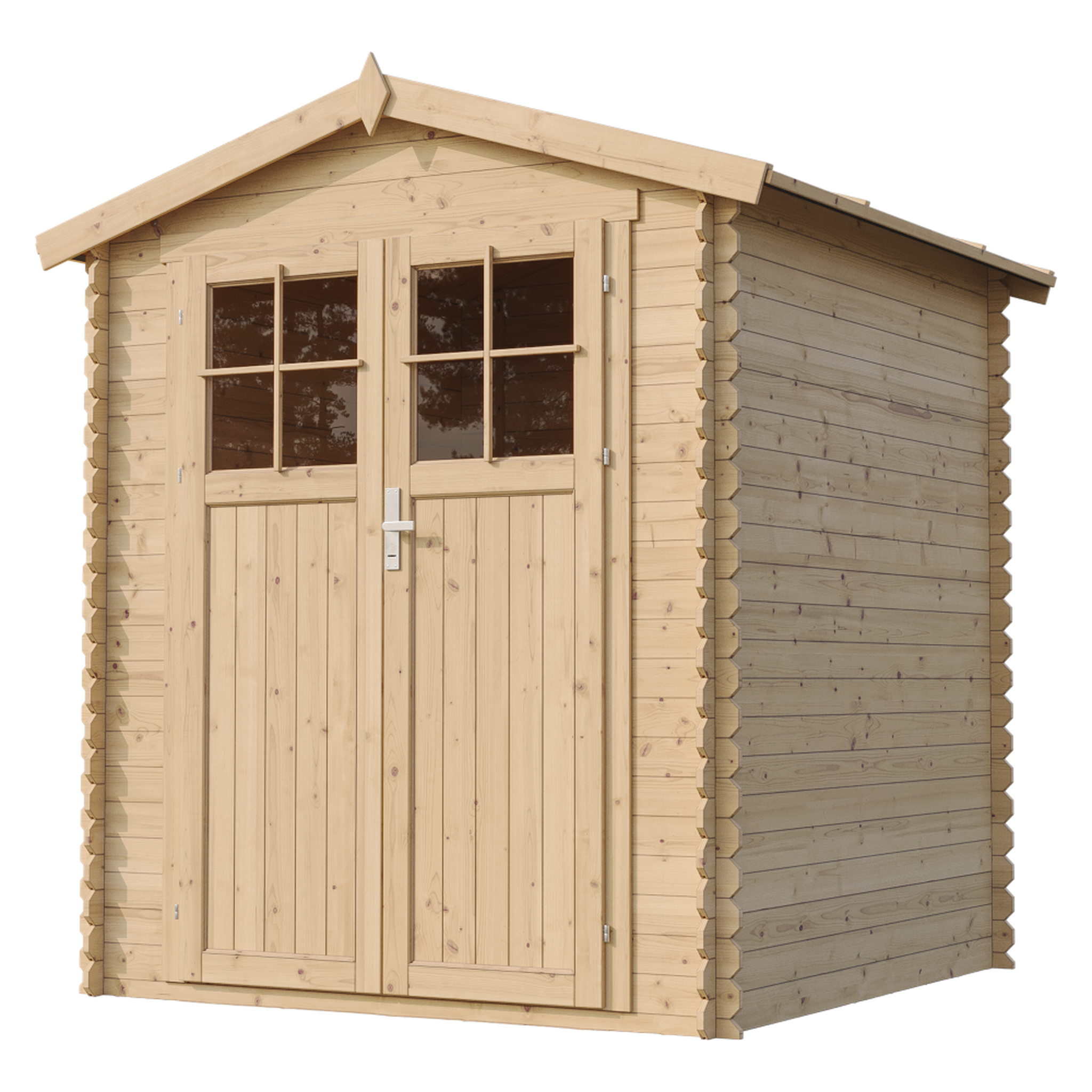 Voir la diapositive 3 : TIMBELA Abri de jardin en bois 2.82 m² avec portes à panneaux en bois massif M320F