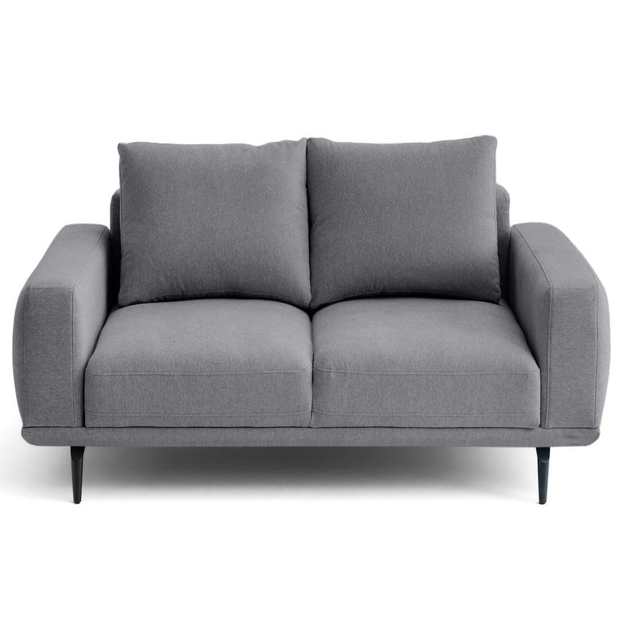 Voir la diapositive 1 : LISA DESIGN Vicence - canapé droit 2 places en tissu