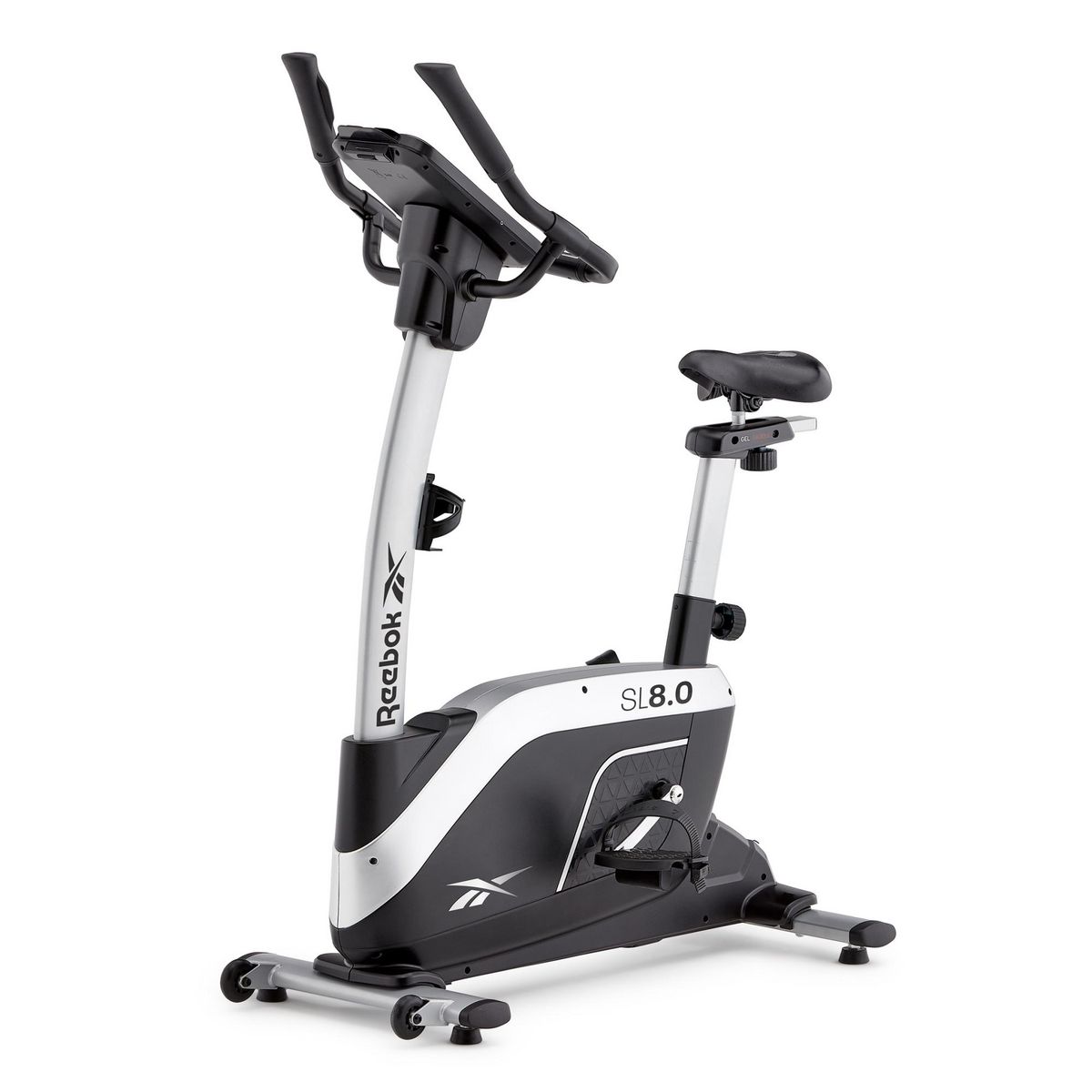 Reebok Vélo de Fitness Ergomètre - Reebok - Modèle SL8.0 - Maison/Appartement - Roue d'inertie 7 KG - Ecran LED