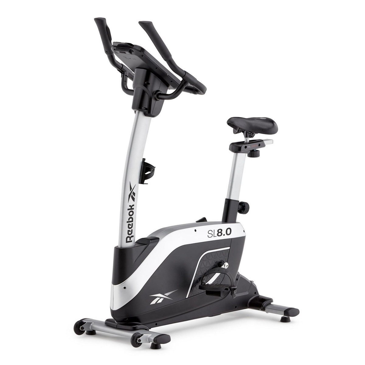 Reebok Vélo de Fitness Ergomètre - Reebok - Modèle SL8.0 - Maison/Appartement - Roue d'inertie 7 KG - Ecran LED