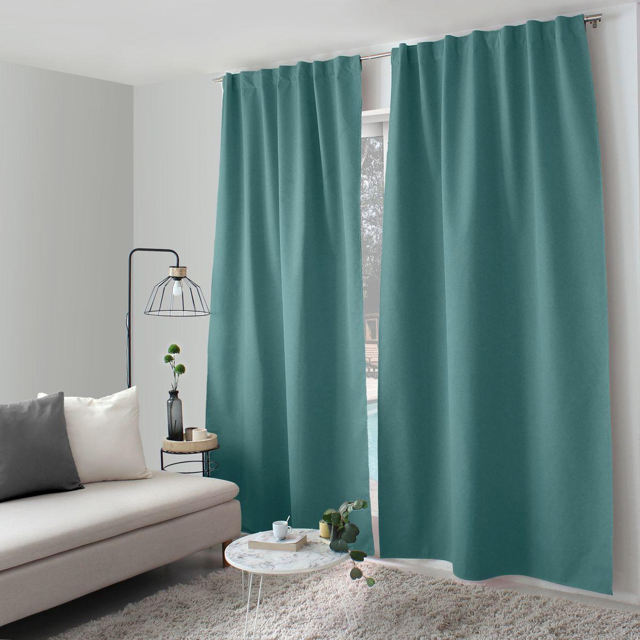 ENJOY HOME Rideau occultant opacité maximale  eclipse  140x240cm turquoise