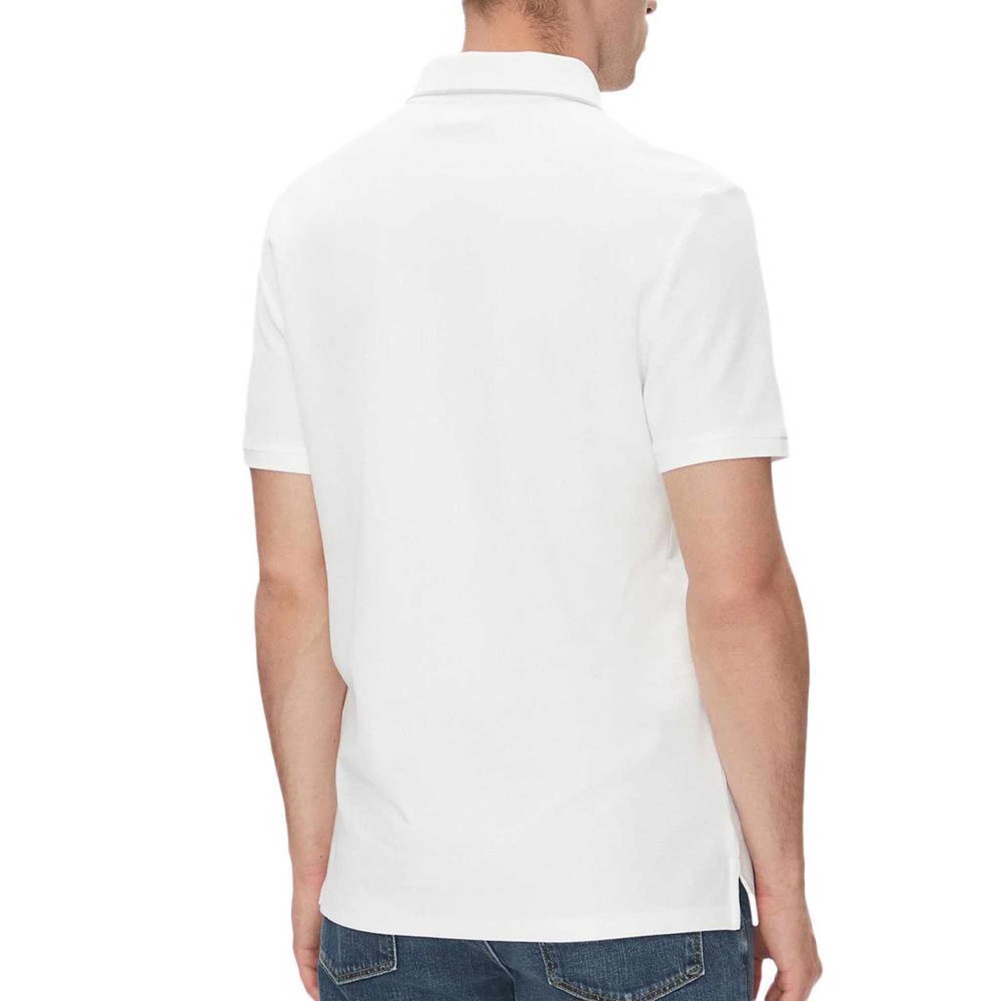 Voir la diapositive 2 : CALVIN KLEIN JEANS Polo Blanc Homme Calvin Klein Jeans Refineds