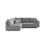 Voir la diapositive 6 : LISA DESIGN Rune - canapé d'angle - avec pouf d'appoint - 4 places - style scandinave - gauche