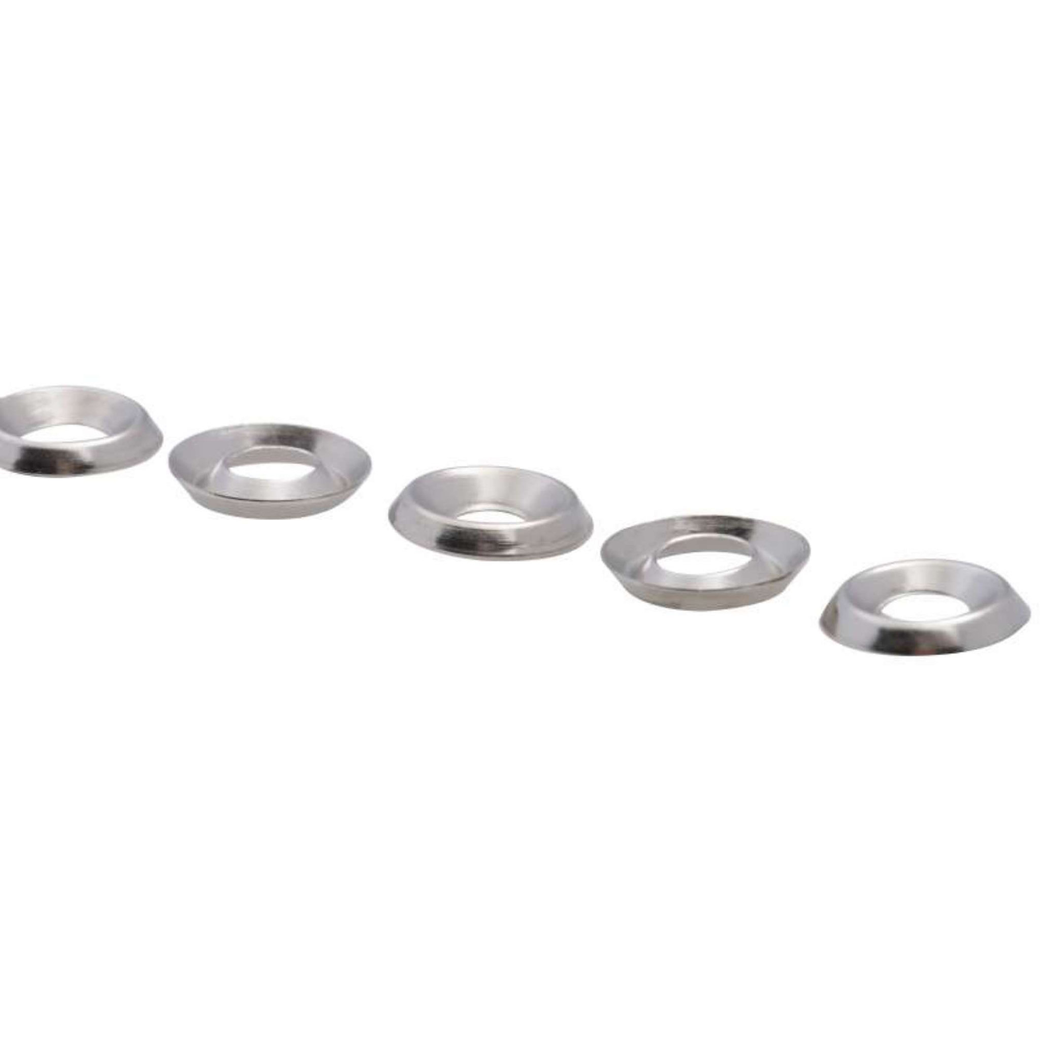 Voir la diapositive 4 :  Rondelle cuvette nickelée Vissal 3,5x11mm ép:1,7mm  lot de 25 rondelles