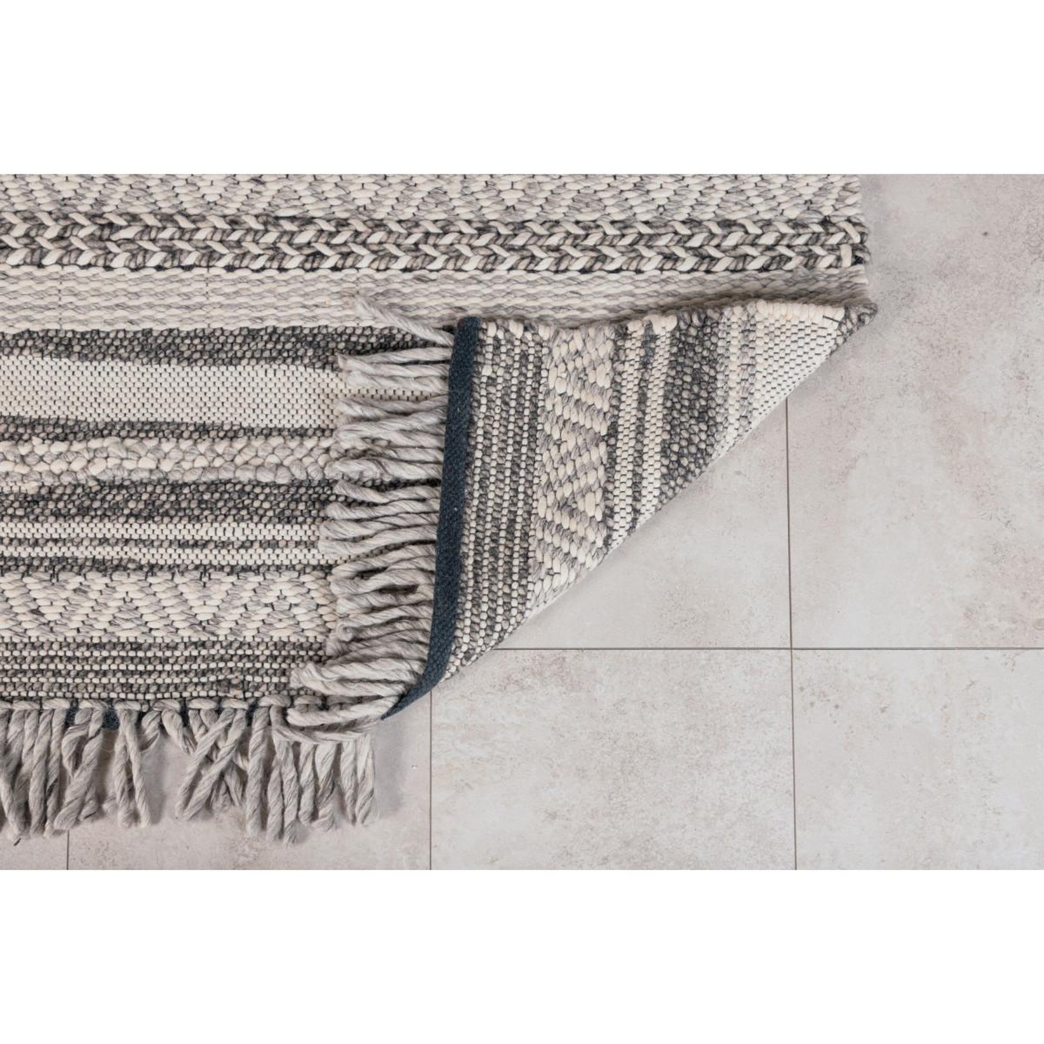 Voir la diapositive 6 : Paris Prix Tapis déco en laine  alwar  170x240cm gris foncé
