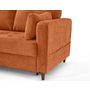 Voir la diapositive 6 : LISA DESIGN Anna - canapé d'angle gauche 5 places convertible en velours texturé