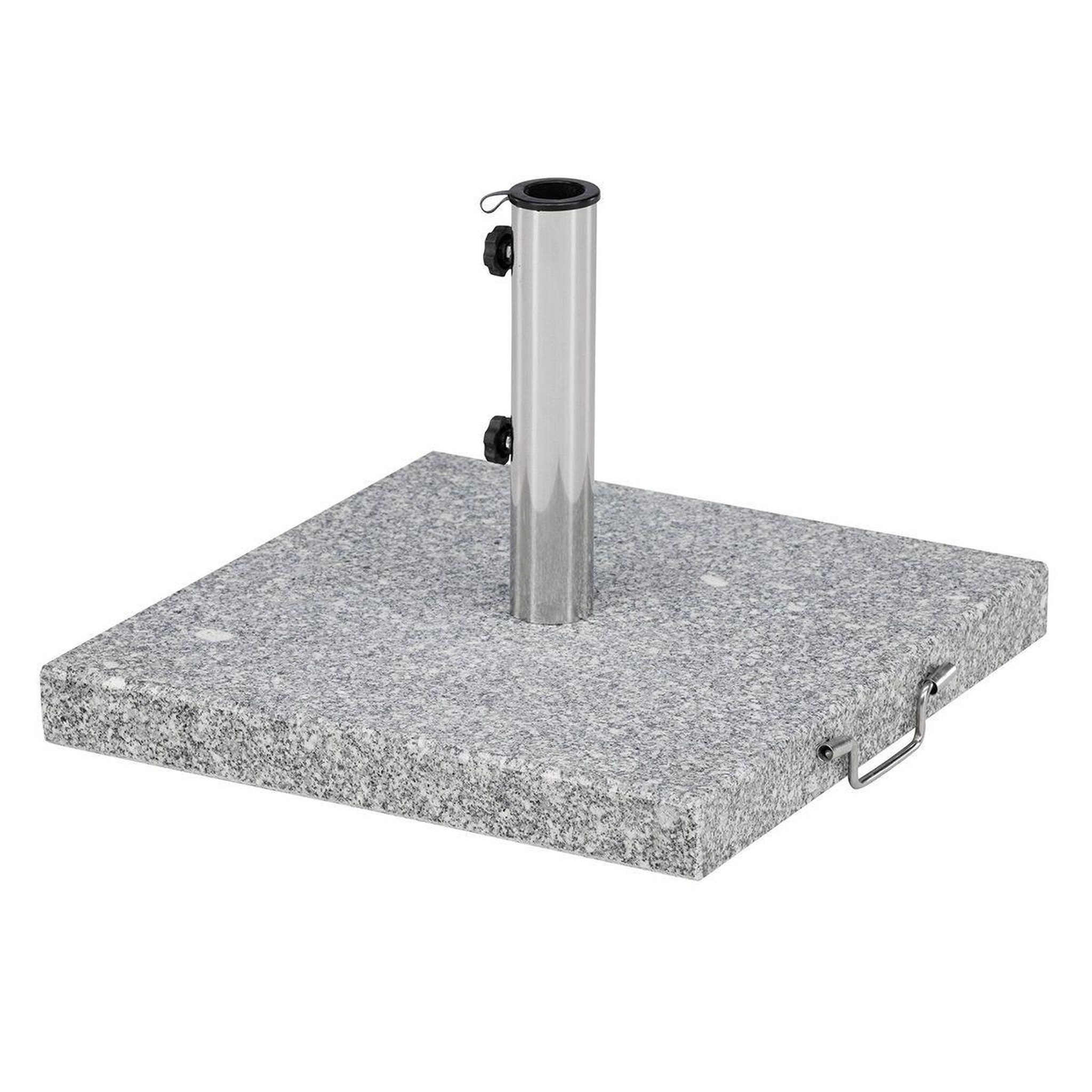 Paris Prix Pied de Parasol Moucheté Carré  Stathera  50cm Gris