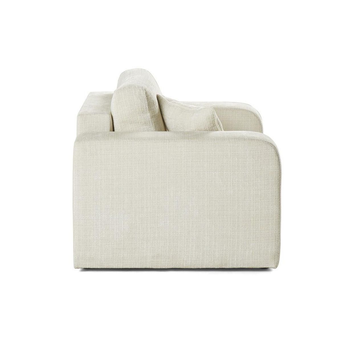 BEST MOBILIER Miro - fauteuil en velours texturé