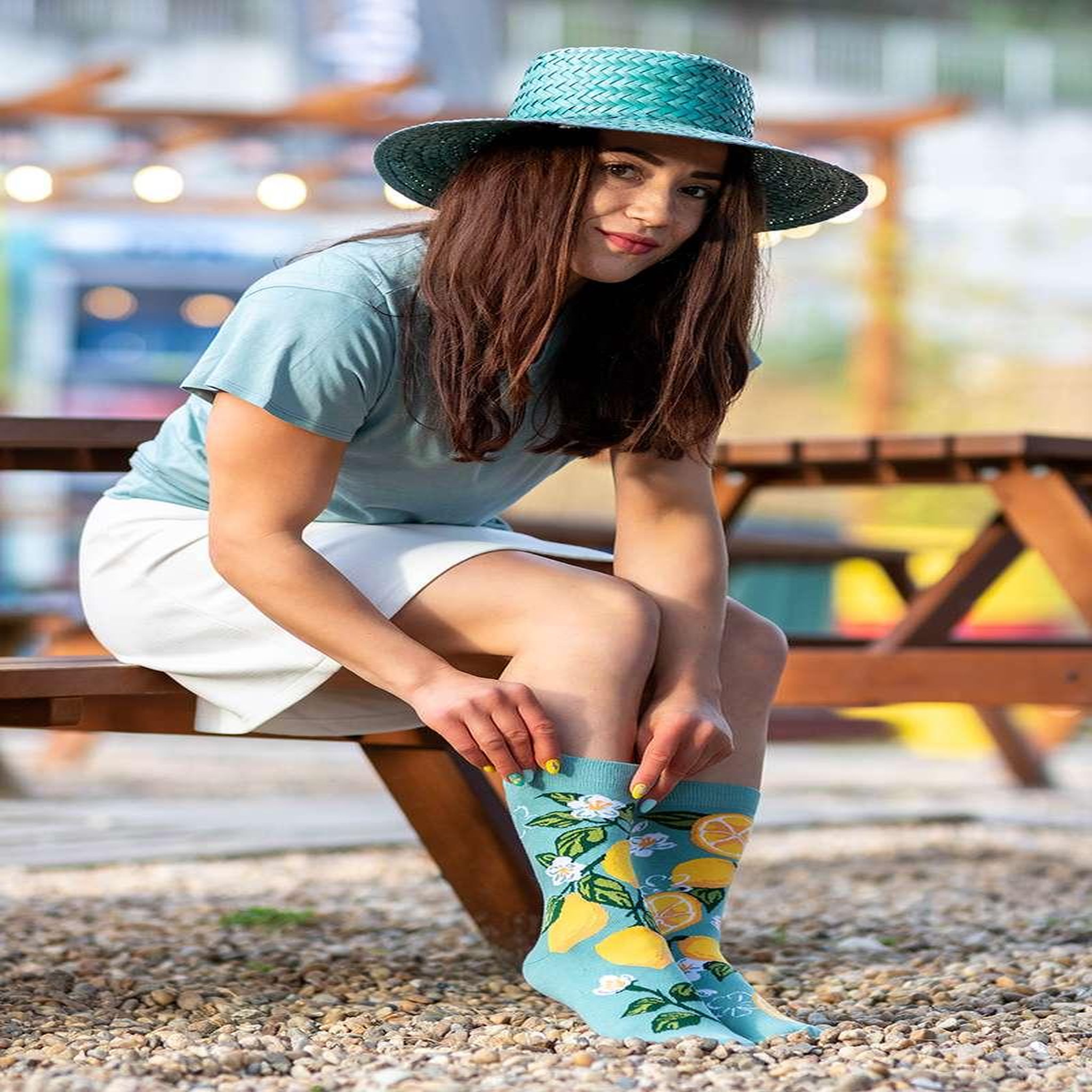 Voir la diapositive 5 : PIRIN HILL Chaussettes arty citrons