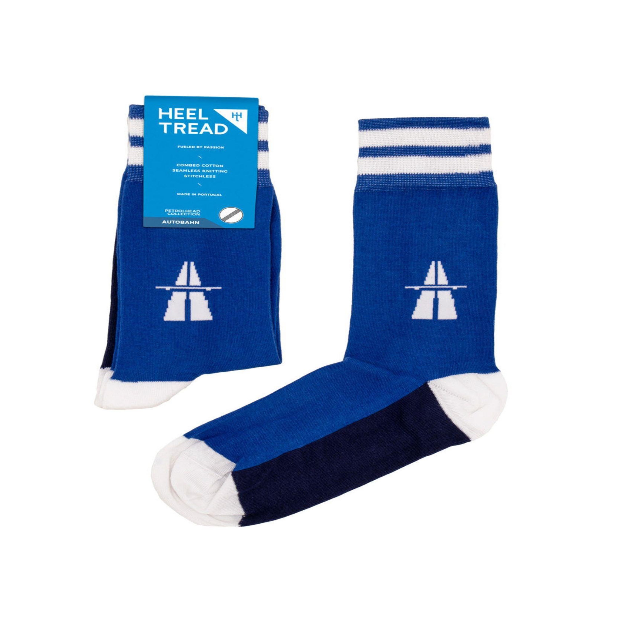 SOCK AFFAIRS Chaussettes autoroute. Coloris disponibles : Bleu