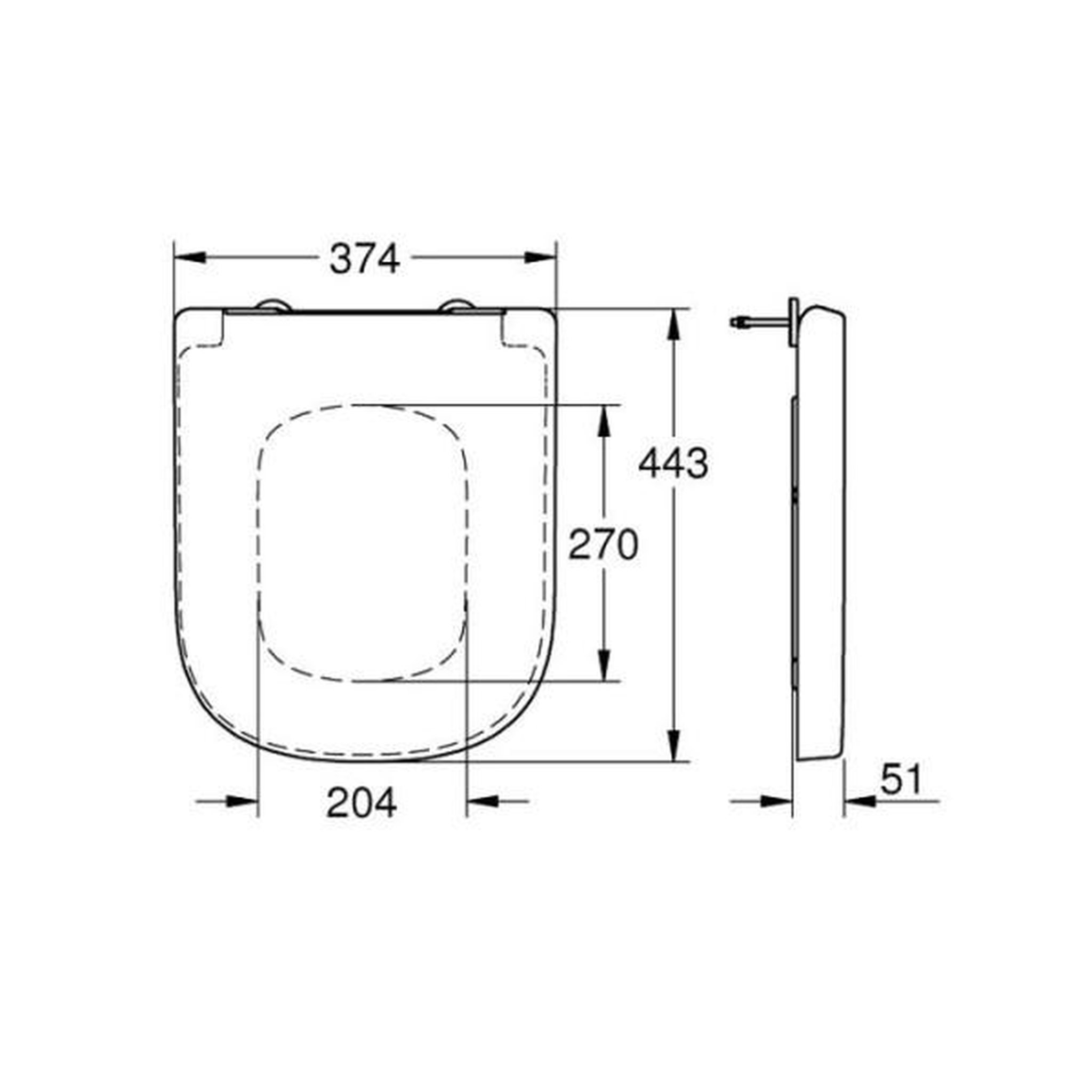Voir la diapositive 4 : Grohe Abattant wc - grohe - fermeture frein de chute - céramique