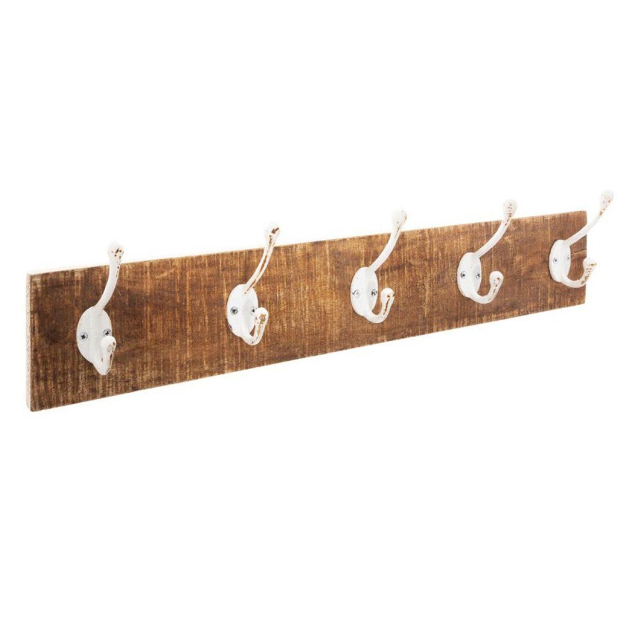 ATMOSPHERA Patère en bois 5 crochets  patel  74cm naturel