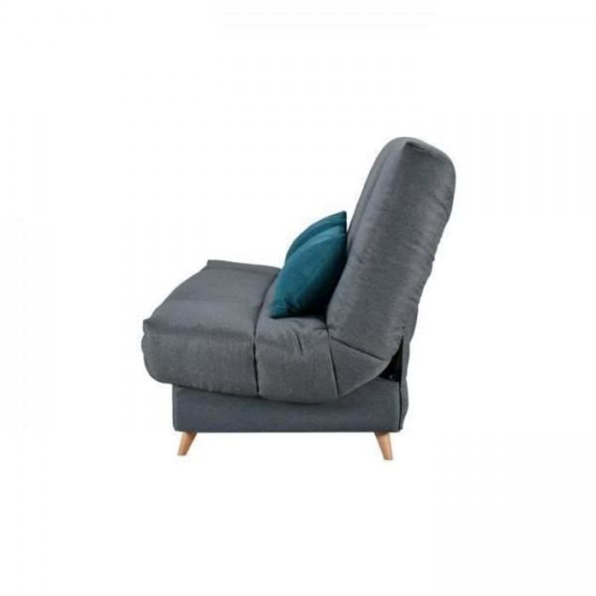 BULTEX COMFORT BULTEX Clic clac 3 places - Tissu anthracite - Made in France - L 192 x P 95 x H 101 - MONA