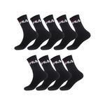 FILA Lot de 9 Paires de Chaussettes Tennis. Coloris disponibles : Noir