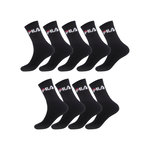 FILA Lot de 9 Paires de Chaussettes Tennis. Coloris disponibles : Noir