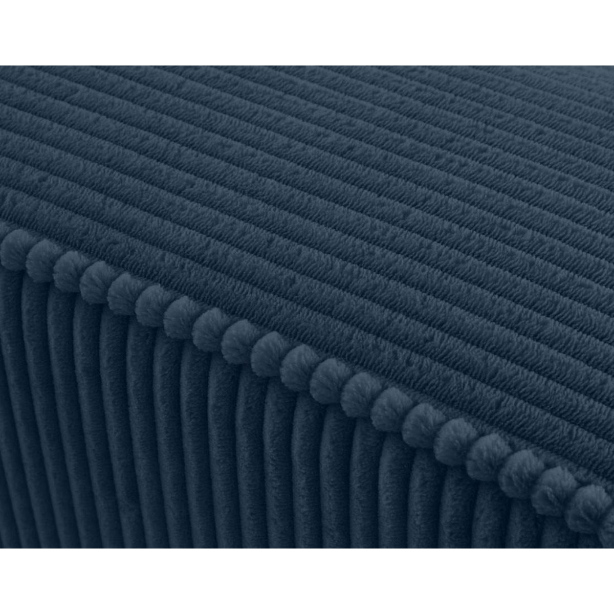 BEST MOBILIER Topaze - canapé droit 4 places avec double méridienne - assise profonde - en velours côtelé