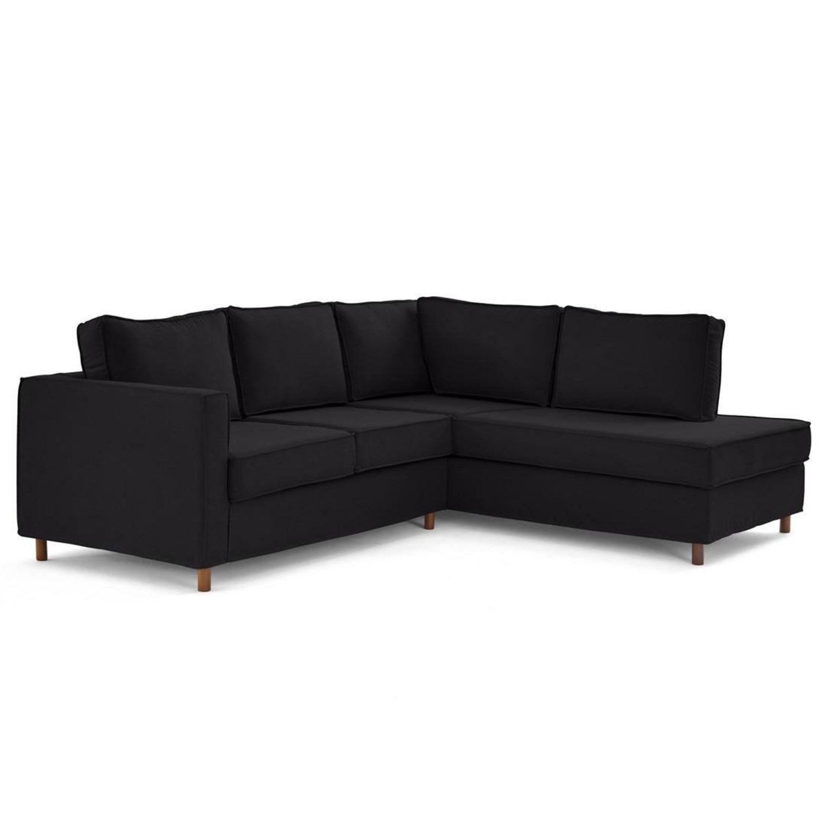 LISA DESIGN Jake - canapé déhoussable d'angle droit 5 places en tissu