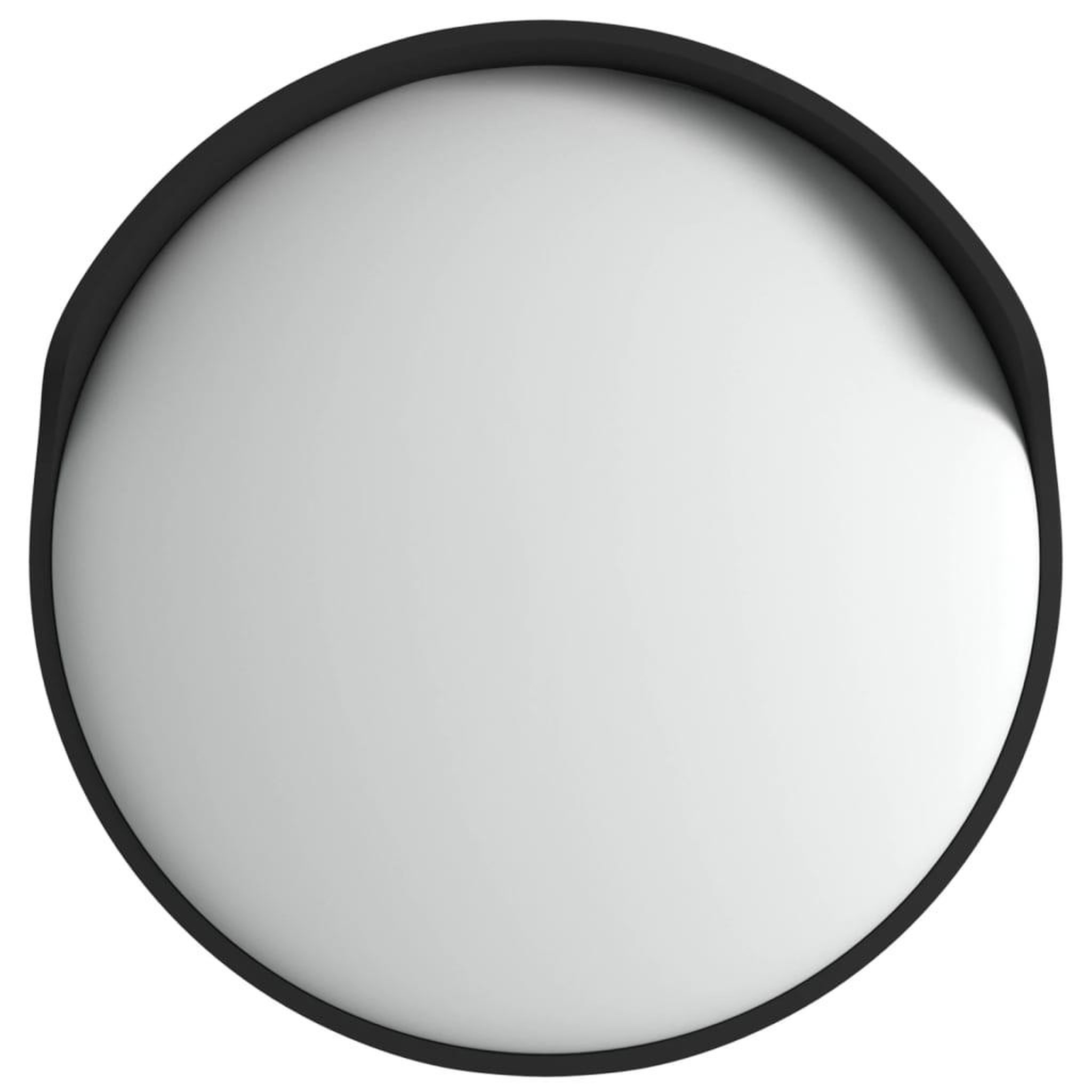Voir la diapositive 2 : VIDAXL Miroir de traffic convexe d'exterieur Noir Ø60 cm Polycarbonate