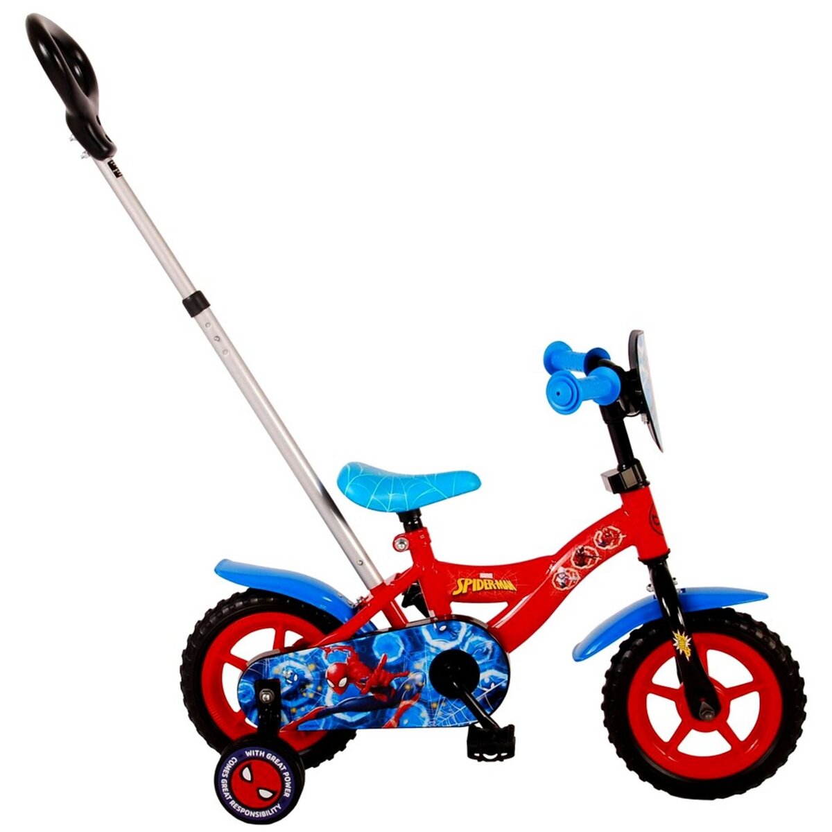 Vélo enfant 12'' garçon Spiderman Pour enfant < 90 cm - équipé de