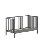 Vipack Lit Pour Bébé Dino 70x140 Cm Anthracite