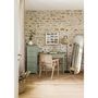 Voir la diapositive 2 : ATMOSPHERA Fauteuil de table en bois et cannage KOLIA - Beige