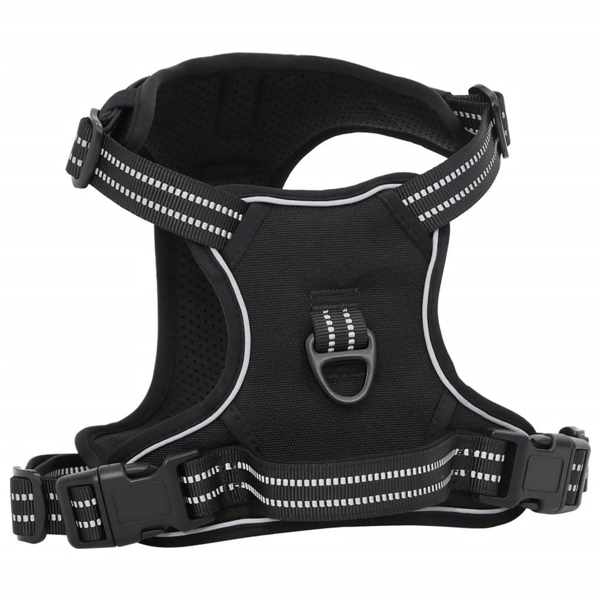 Voir la diapositive 2 : VIDAXL Harnais pour chien avec laisse et collier reglables noir S