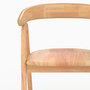 Voir la diapositive 5 : MAISON PAVANE Chaise en bois d'hévéa clair avec accoudoirs-Hawa